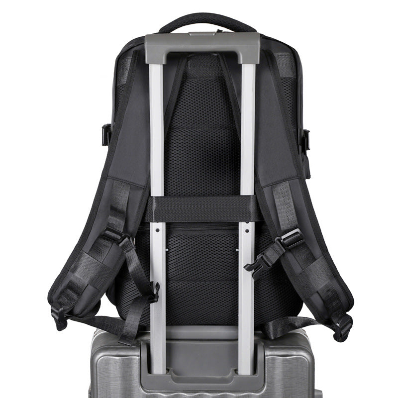 Mens Large-Capacity Business Backpack With Dry-Wet Separation Compartments