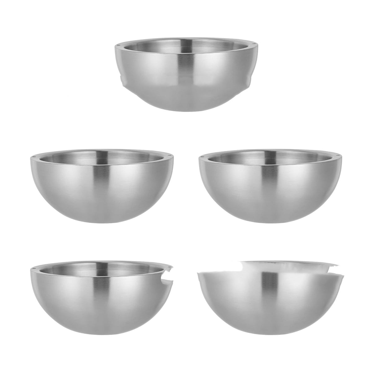 304 Stainless Steel Salad Bowl Salad Bowl Double Layer