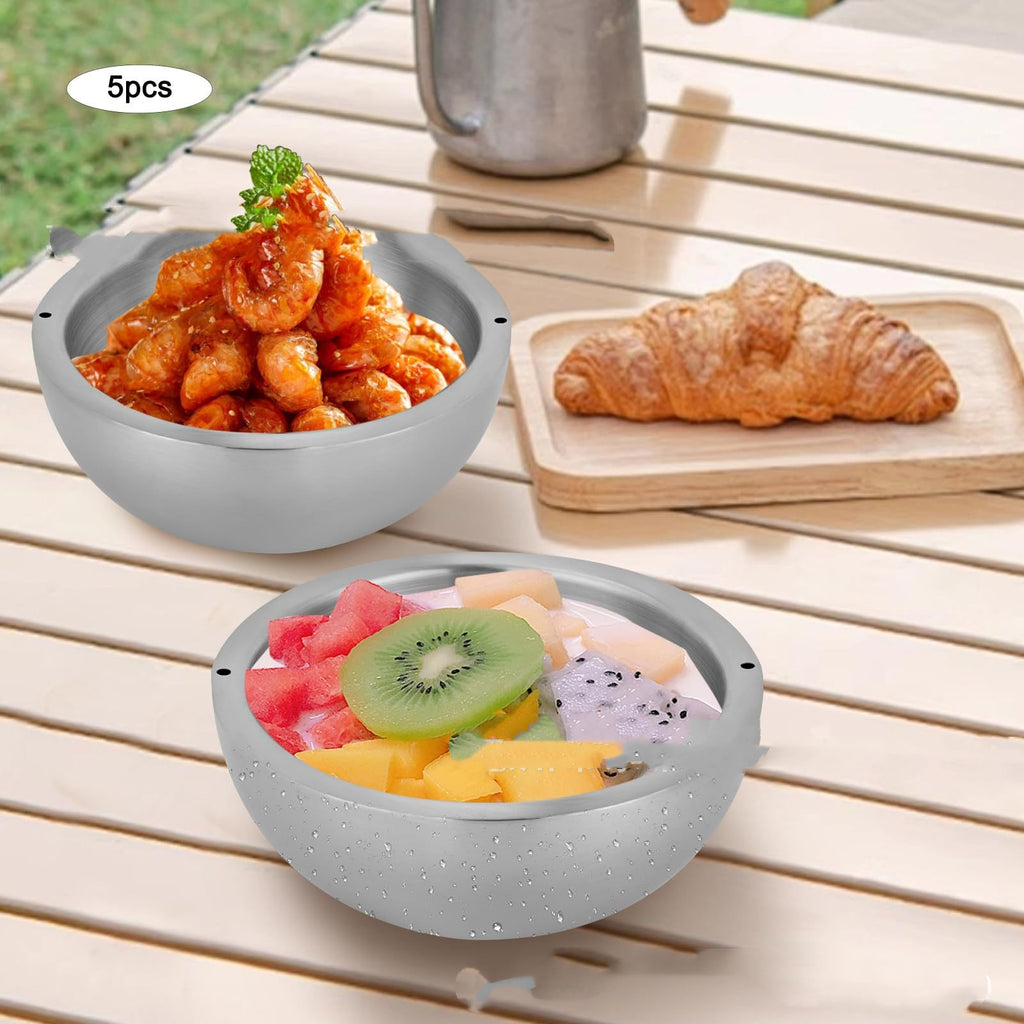 304 Stainless Steel Salad Bowl Salad Bowl Double Layer