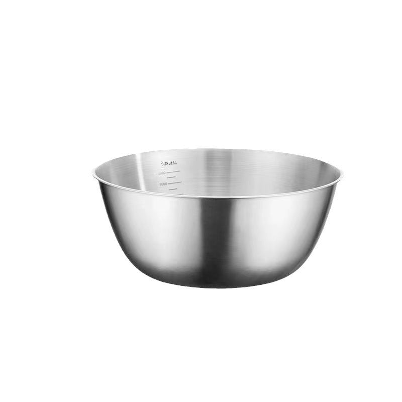 Stainless Steel Scale Basin Household Stirring Egg Beating